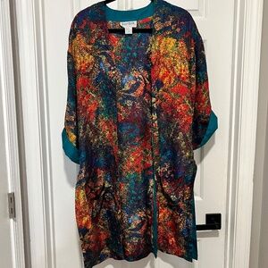 Vintage Just Silk Drape Cardigan Size M